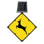 LED Solar Deer Crossing Sign