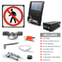 LED Solar No Pedestrian Crossing Sign