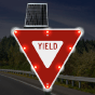 LED Solar Yield Sign