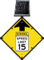 LED Solar School Speed Limit 15 Sign