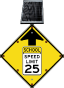 LED Solar School Speed Limit 25 Sign