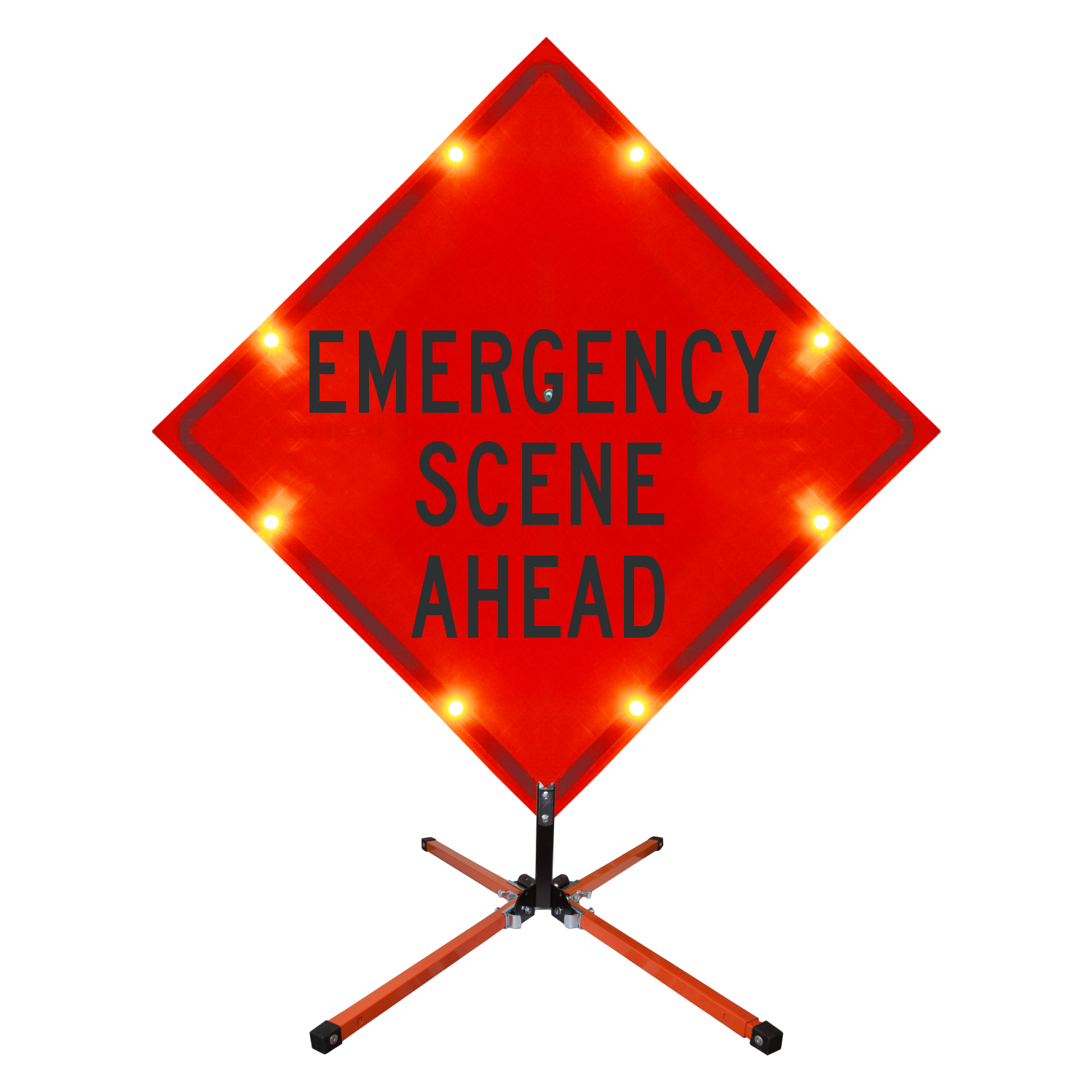 Emergency Scene Ahead LED Roll-Up Sign