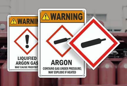 Argon GHS Signs