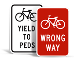 Bike Parking Lot Signs