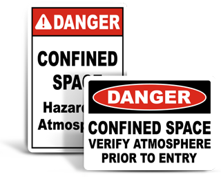 Custom Confined Space Signs