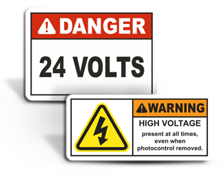 Custom Electrical Safety Labels