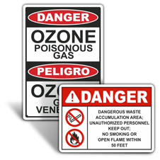 Custom Flammable Materials Signs