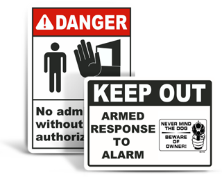 Custom Restricted Access Signs