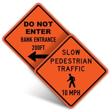 Custom Road Work Signs