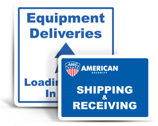 Custom Shipping / Receiving Signs