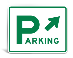 Municipal Lot Parking Signs