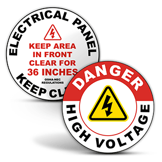 Electrical Safety Floor Signs