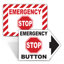 Emergency Stop Labels