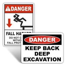 Excavation Warning Signs