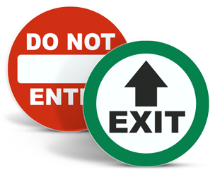 Exit Stickers