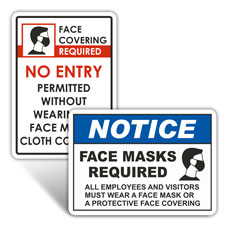 Wear Face Mask/Covering Signs