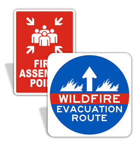 Fire Evacuation Signs