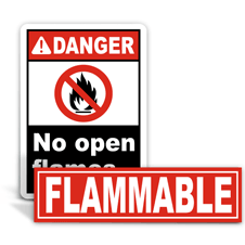 Flammable Stickers