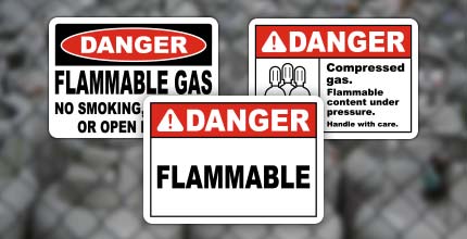 Flammable Materials Signs