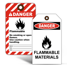 Flammable Warning Tags