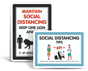 Funny Social Distancing Signs