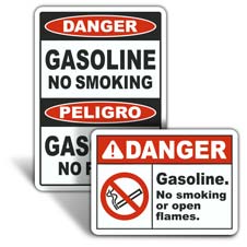Gasoline No Smoking Signs