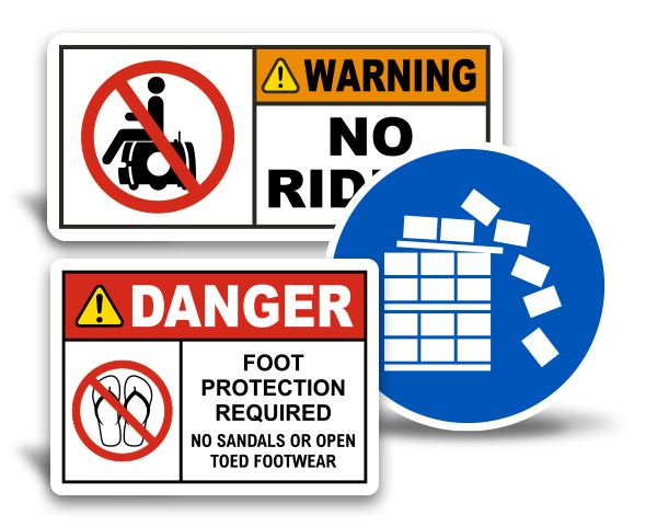 Self Adhesive Health & Safety Warning Signs Safety Fire Door Caution Protection 