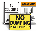 Facility Signs for Sale