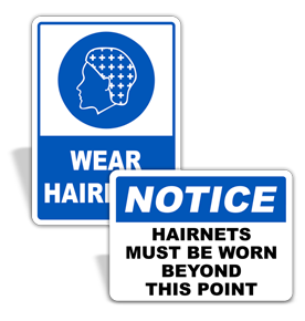 Hairnet Signs