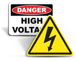 High Voltage Labels