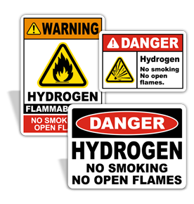 Hydrogen Safety Signs