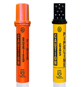 Locator Bullet With Top Hat Utility Markers