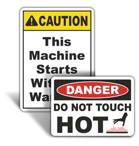 Machine Safety Signs
