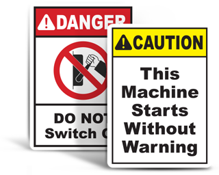 Machinery Operation Signs