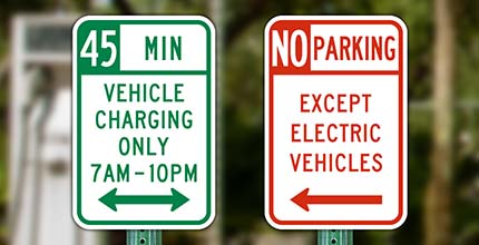 Electric Vehicle Parking Signs
