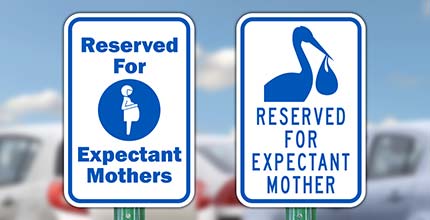 Expectant Mother Parking Signs
