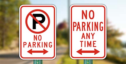 No parking  24 hours sign 290mm x 190mm  non fade waterproof 