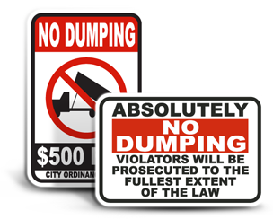 Illegal Dumping Signs
