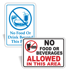 No Food Or Drink Signs