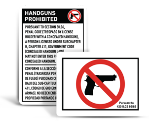 No Gun Signs By State