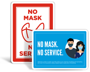 No Mask No Service Signs