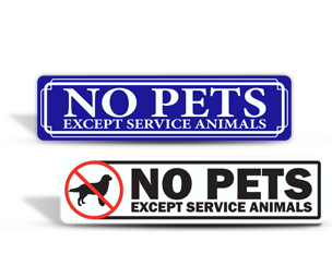 No Pets Allowed Stickers