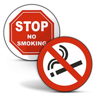 No Smoking Floor Signs
