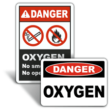 Medical Oxygen Signs