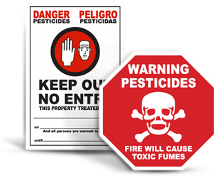 WARNING PESTICIDE SIGNS & STICKERS ALL MATERIALS WCD23 ALL SIZES FREE P+P 