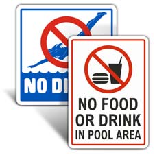Pool Area Signs
