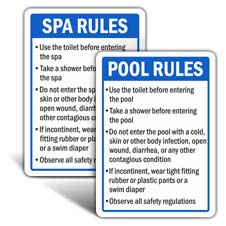 Pool Signs By State