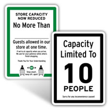 Capacity Signs