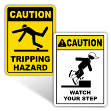 Caution Watch Your Step Signs