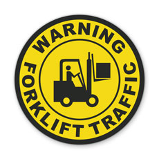Forklift Floor Signs